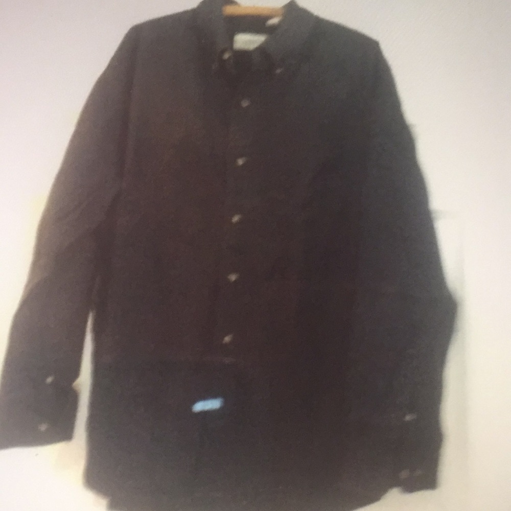 Knightsbridge Men’s L dark blue 100% cotton shirt